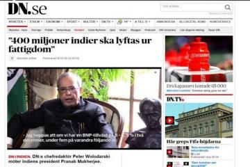 India denies pressuring Swedish paper