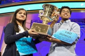 Indian-American joint winners at US spelling bee for second year in a row