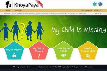 Govt.�s �khoyapaya� website to help trace missing children