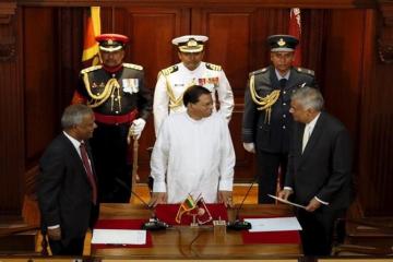Ranil Wickremesinghe sworn in Sri Lanka PM