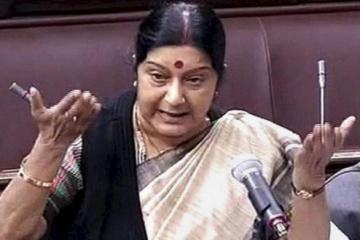 Sushma makes statement on Pakistan visit amid uproar