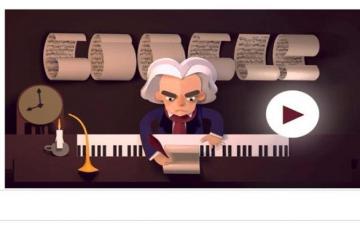 Google Doodle celebrates Beethoven's works