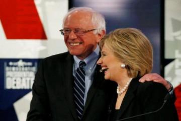 As Sanders closes in, Hillary changes tack