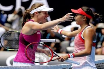 Konta downs Zhang , meets Kerber in semifinals