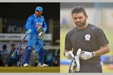 Dhoni suffers spasm, Parthiv called as back up