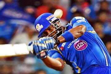 Pollard hits a 50 in his 100th IPL match