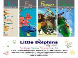 Little dolphins play school